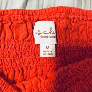 Isabel Maternity by Ingrid & Isabel Red Gathered Dress